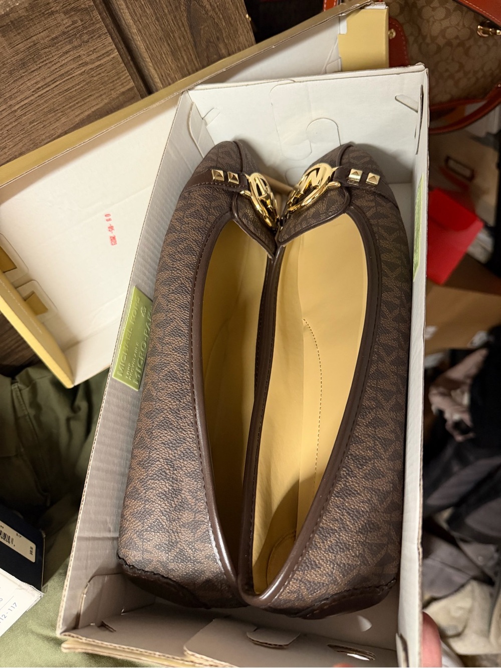 MICHAEL Michael Kors Brown Logo-Accent Women's Loafer - Picture 3 of 4